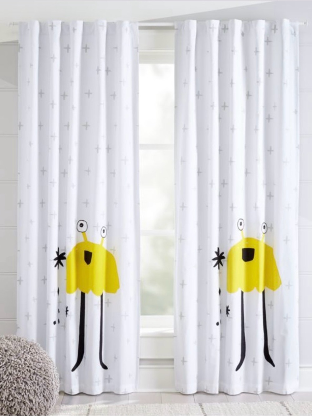Crate&Barrel Blackout Monster Curtains Set of 2